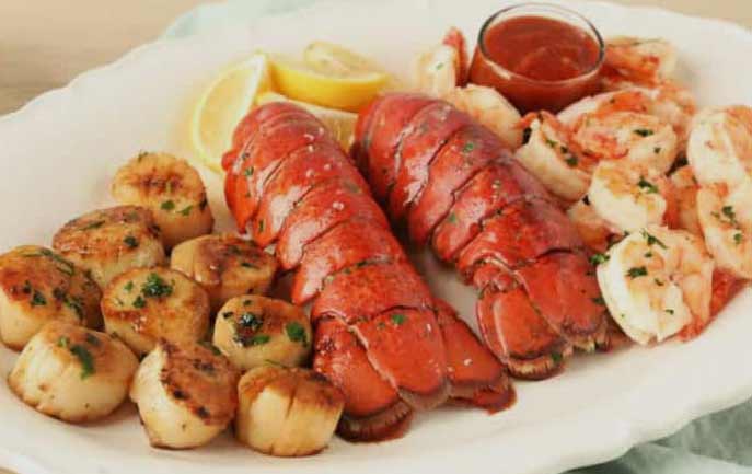 Lobster Anywhere - scallops, lobster tails, and shrimp